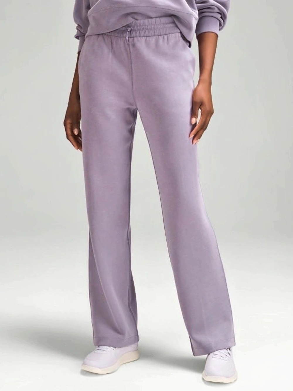 lululemon Scuba Mid-Rise Wide-Leg Sweatpants Purple ash sz 0